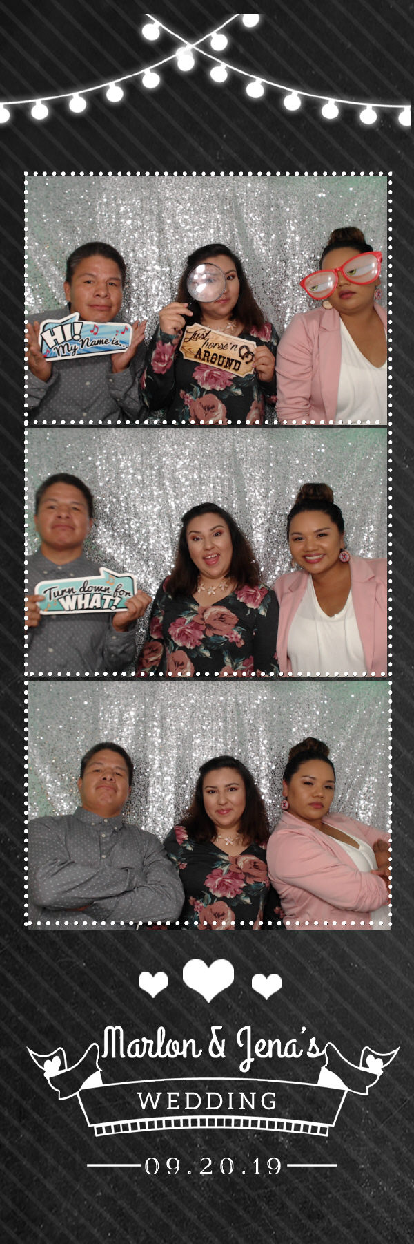Jena and Marlon's Wedding | View more photos from the event at gallery.photoboothbillings.com/u/PhotoBoothBillings/Jena-and-Marlons-Wedding